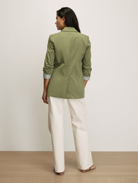 VERONICA BEARD Mccallin Dickey Jacket in Stone Army in Stone Army – Image 5