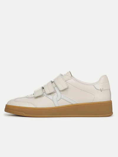 Reagan Velcro Sneaker in Parchment