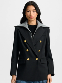 Rhys Wool Dickey Jacket by VERONICA BEARD - View 6