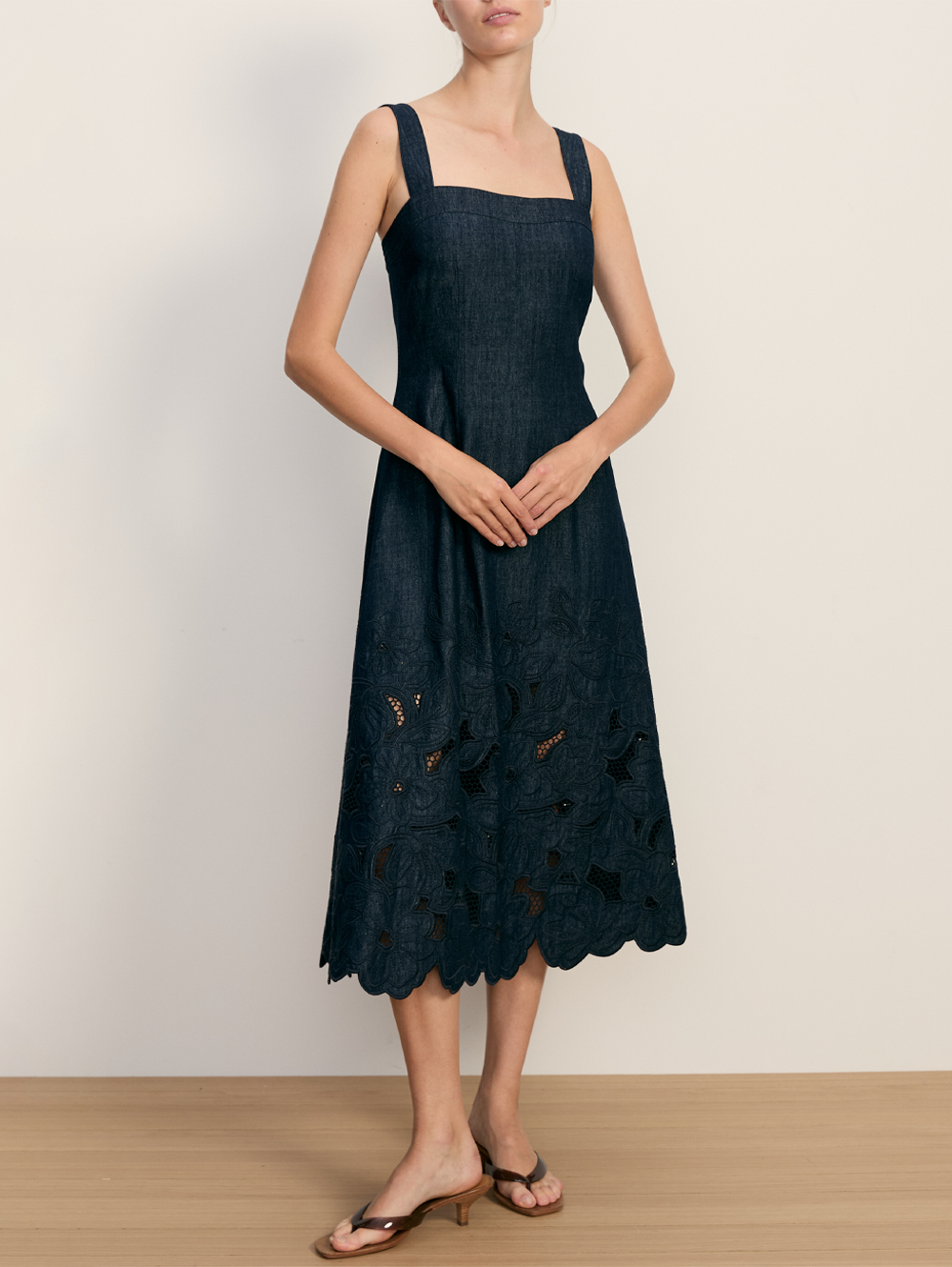 eyelet bridesmaid dress PREORDER: White Eyelet V-Neck Maxi Dress