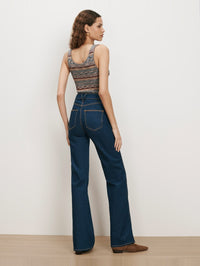 VERONICA BEARD Sandra Tank in Rust Multi – Image 4
