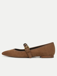 Selene Embellished Flat by VERONICA BEARD-HAZELWOOD SUEDE-AMY Atelier