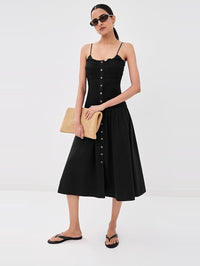 VERONICA BEARD Serenel Dress in Black in Black – Image 5