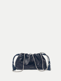 VERONICA BEARD SMALL CRINKLE BAG IN NAVY - 1