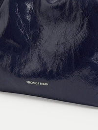 VERONICA BEARD SMALL CRINKLE BAG IN NAVY - 3