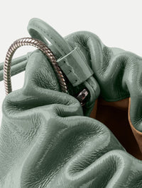 VERONICA BEARD SMALL CRINKLE BAG IN SAGE - 3