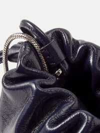 VERONICA BEARD SMALL CRINKLE BAG IN NAVY - 4