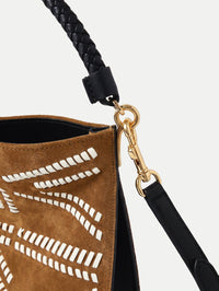 VERONICA BEARD STITCH MOTIF BAG IN ACORN MULTI – Image 4