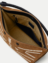 VERONICA BEARD STITCH MOTIF BAG IN ACORN MULTI – Image 5