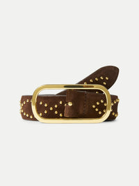 VERONICA BEARD Studded Loop Belt in Espresso – Image 3