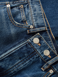 Taylor Crossover-Waistband Wide Leg Jean in City Lights by VERONICA BEARD - View 4