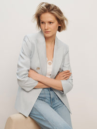 VERONICA BEARD TOMI DICKEY JACKET IN RIVER MIST - 1