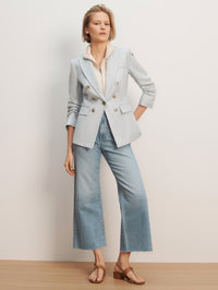 VERONICA BEARD TOMI DICKEY JACKET IN RIVER MIST - 3