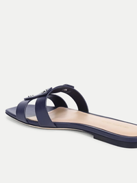Via Slide Sandal in Navy by VERONICA BEARD - View 4