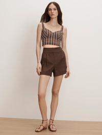 VERONICA BEARD Vonette Tank Top in DARK MOCHA – Image 5