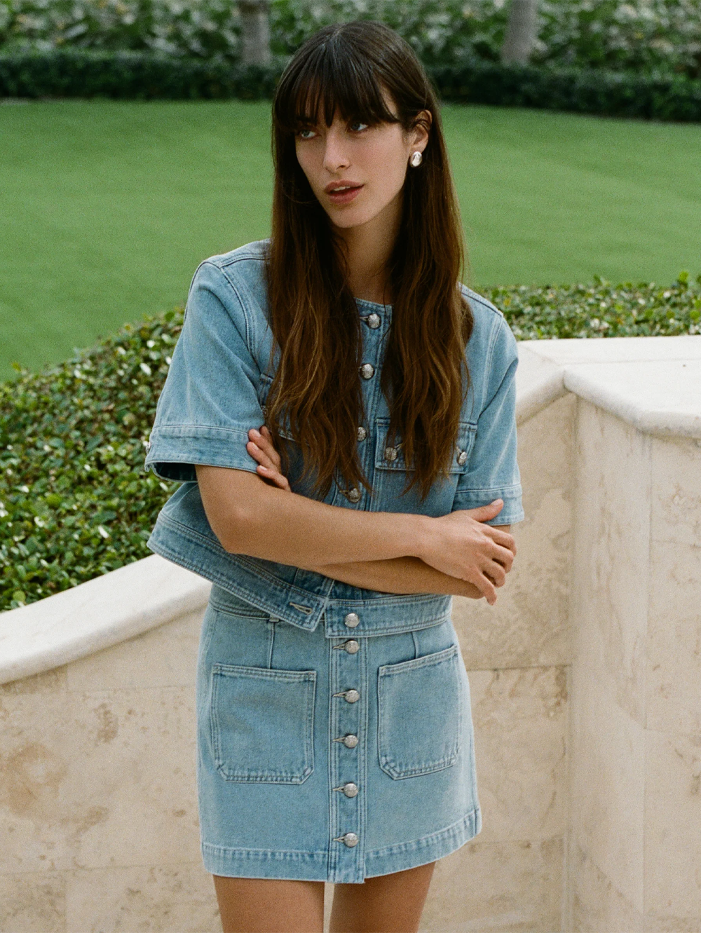 Moxie Denim Mini Skirt