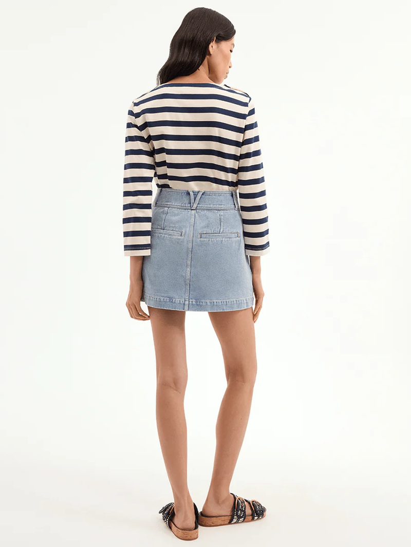 Moxie Denim Mini Skirt