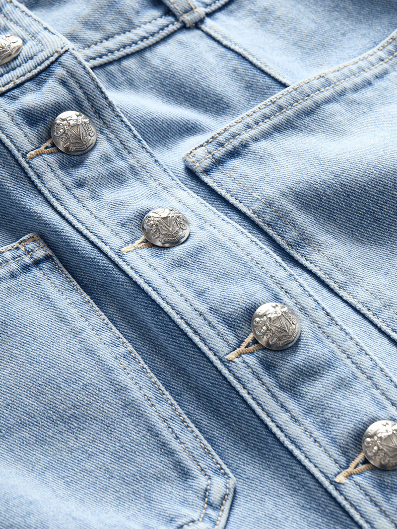 Moxie Denim Mini Skirt