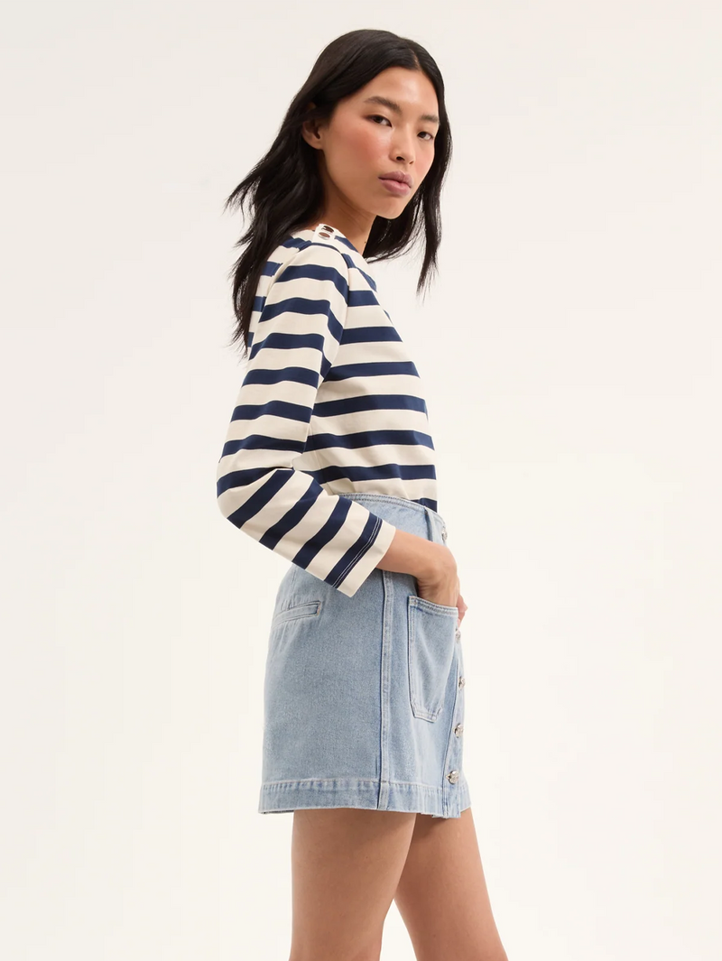 Moxie Denim Mini Skirt