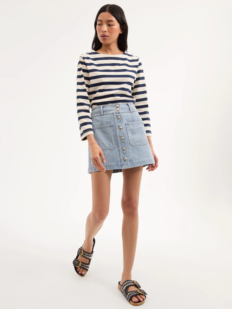 Moxie Denim Mini Skirt