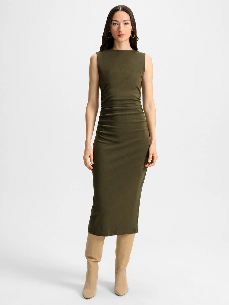Charissa Stretch-Cotton Midi Dress