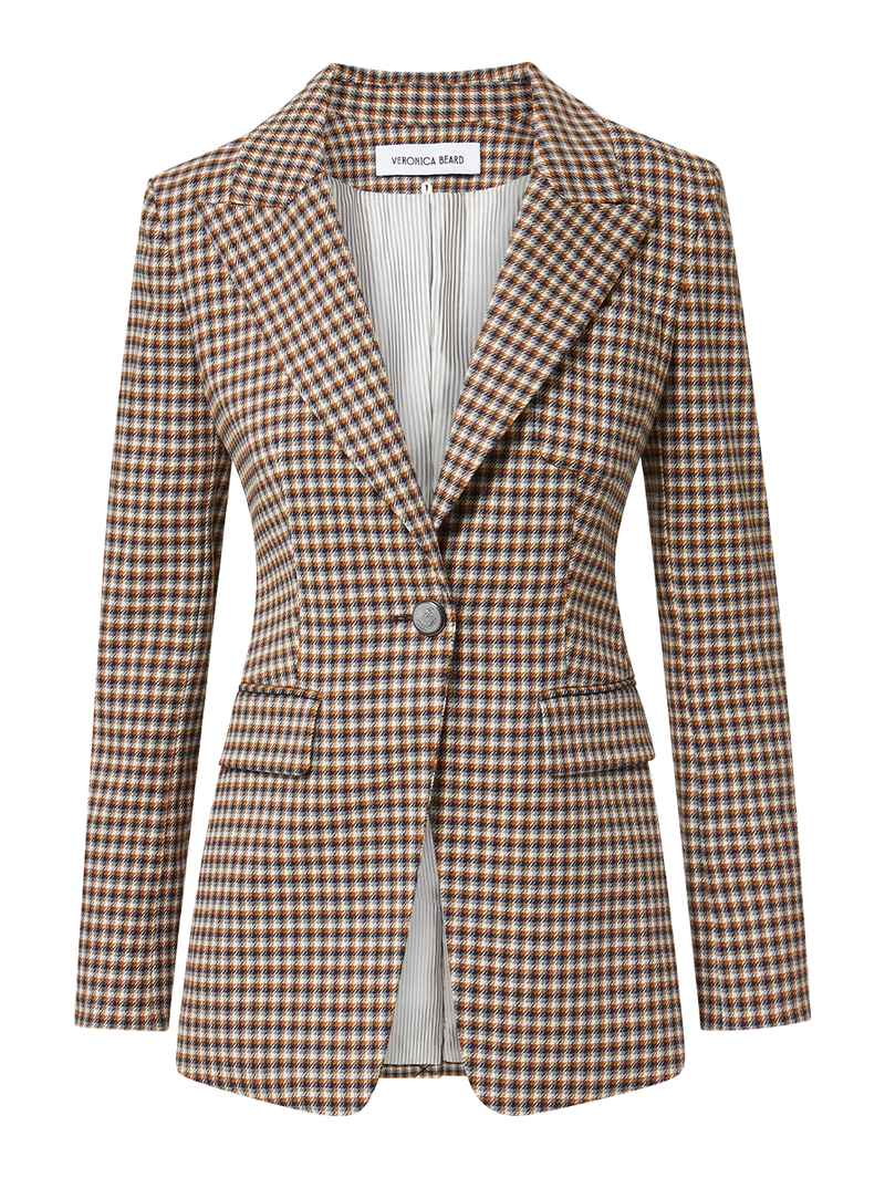 Livvy Houndstooth Dickey Jacket