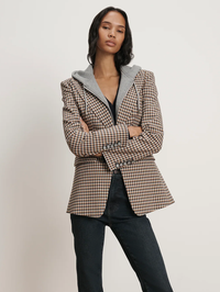 Livvy Houndstooth Dickey Jacket