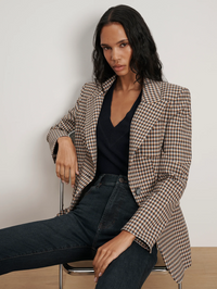 Livvy Houndstooth Dickey Jacket