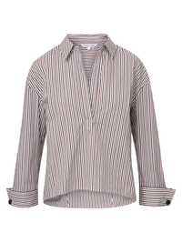 Draymond Striped Cuff-Sleeve Shirt