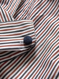 Draymond Striped Cuff-Sleeve Shirt