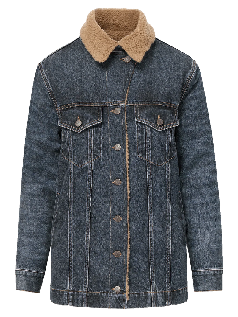 Donna Sherpa Denim Jacket