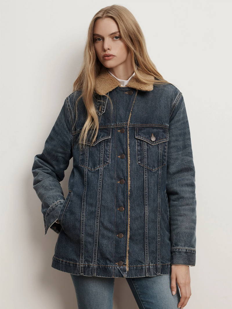 Donna Sherpa Denim Jacket