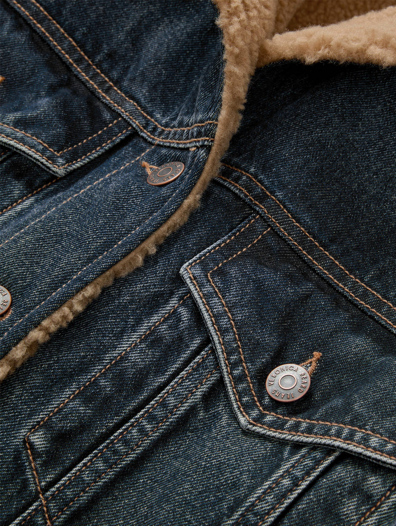 Donna Sherpa Denim Jacket
