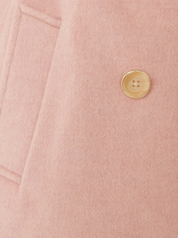 Della Double-Breasted Dickey Coat