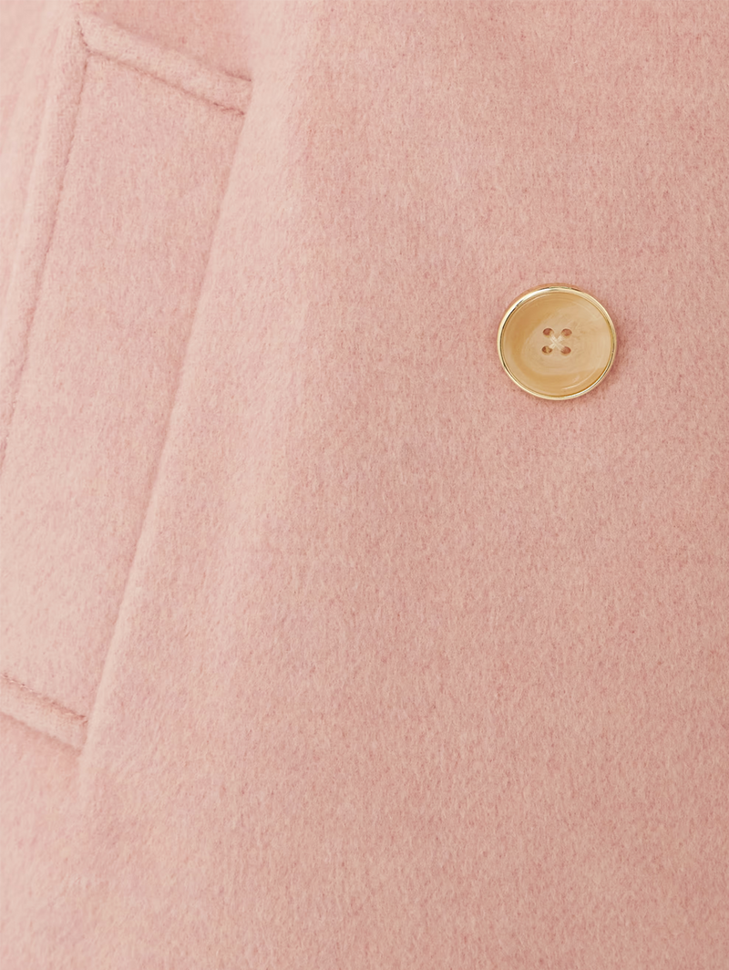 Della Double-Breasted Dickey Coat