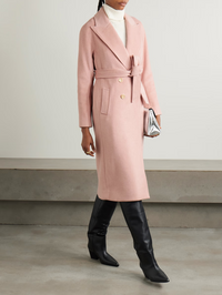 Della Double-Breasted Dickey Coat