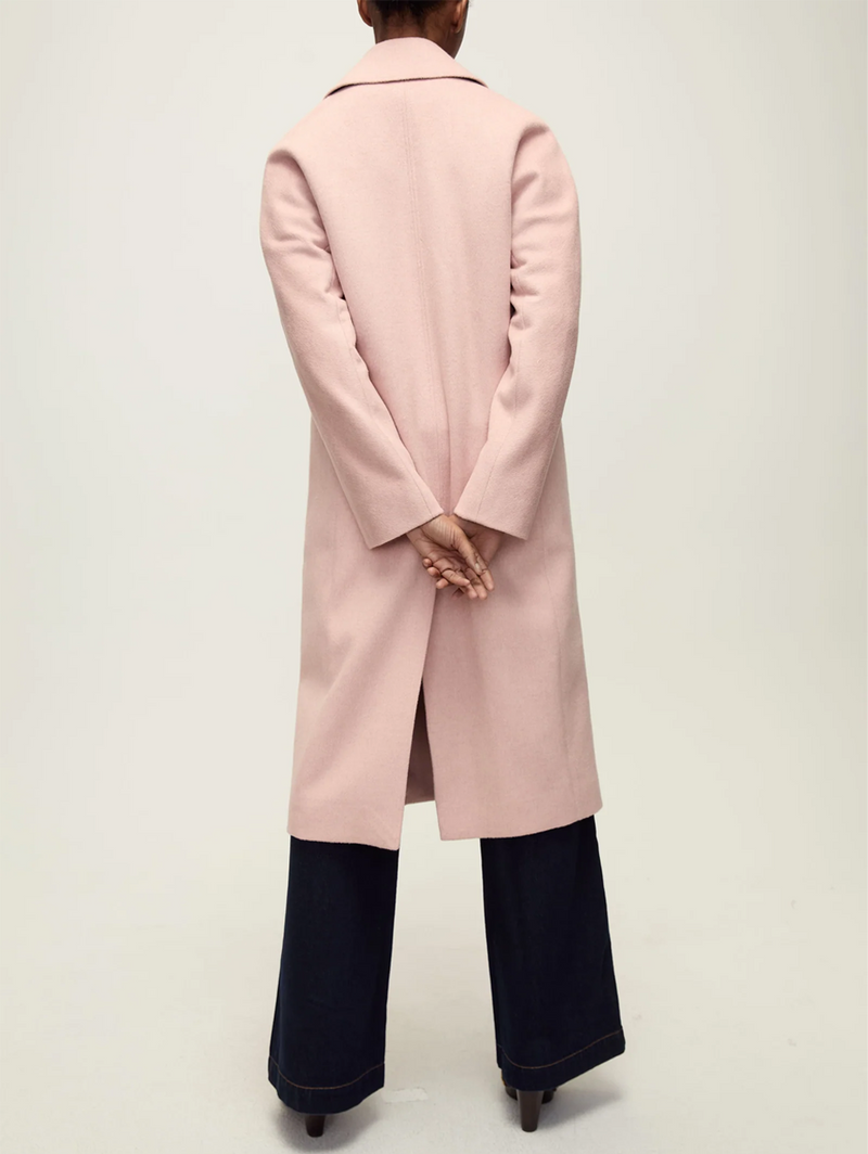 Della Double-Breasted Dickey Coat