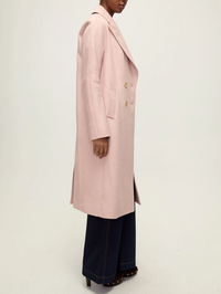 Della Double-Breasted Dickey Coat