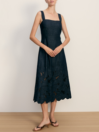 Rosaura Eyelet Midi Dress