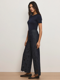 Osborne Wide-Leg Eyelet Pant