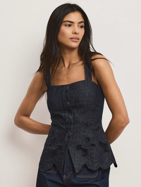 Mirielle Eyelet Tank Top