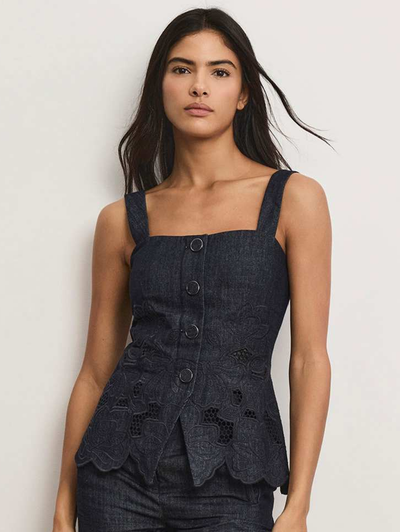 Mirielle Eyelet Tank Top