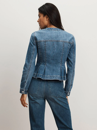 Zahara Peplum Denim Jacket