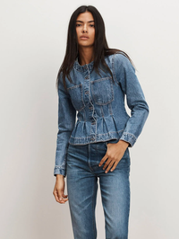 Zahara Peplum Denim Jacket