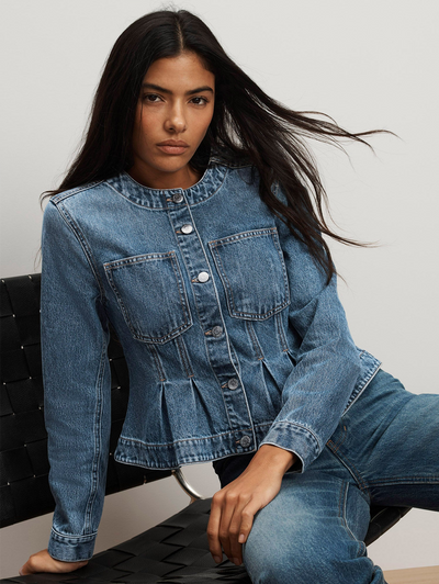Zahara Peplum Denim Jacket