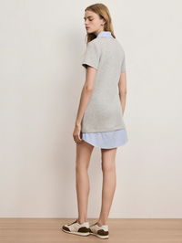 Kenwood Mixed-Media Mini Dress