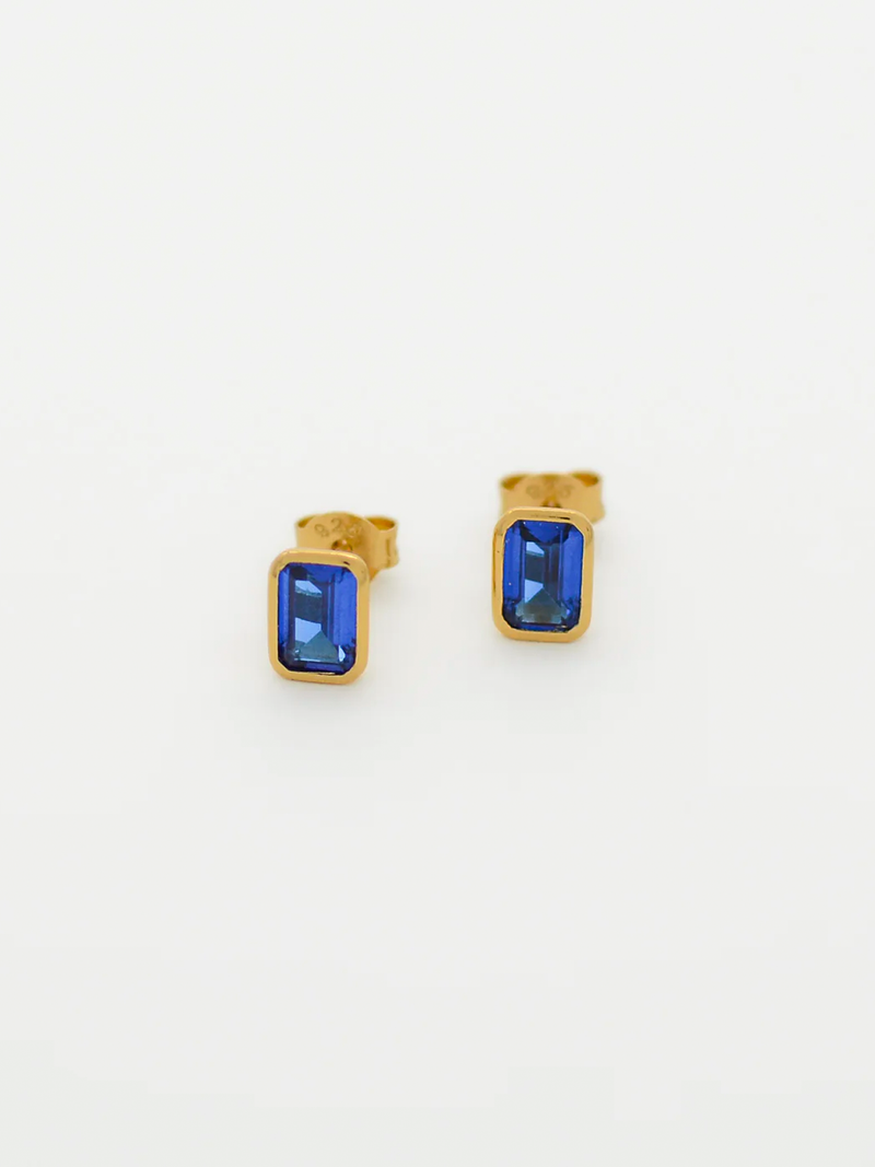 Vienna Sapphire Stud Earring