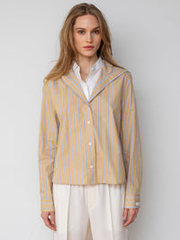 WE-AR4 Freestyle Shirt In Tan Stripe in TAN STRIPE – Image 1