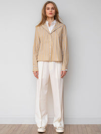 WE-AR4 Freestyle Shirt In Tan Stripe in TAN STRIPE – Image 3