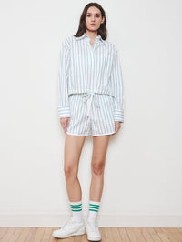 WE-AR4 The CC Shirt in White Green Stripe in 982 WHITE GREEN STRIPE – Image 2